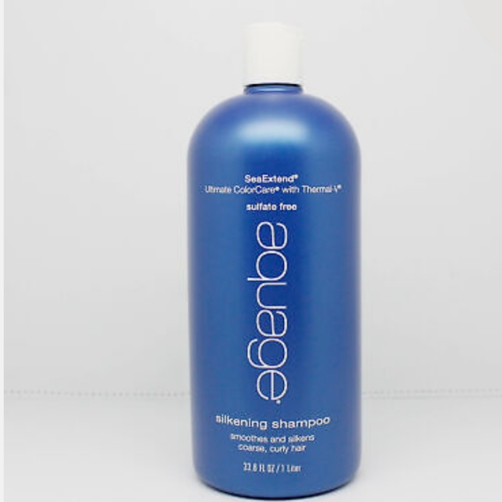 NEW Aquage SeaExtend Silkening Shampoo Ultimate ColorCare Thermal V Jumbo Liter